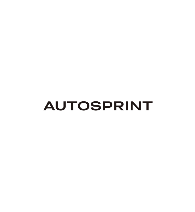 Titolo della rivista Autosprint su sfondo bianco